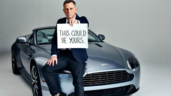 Aston Martin and actor Daniel Craig are combining for fundraising campaign.