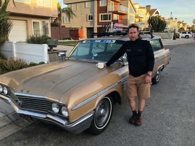 Eric Wohlberg and beloved 1964 Buick LeSabre estate wagon.