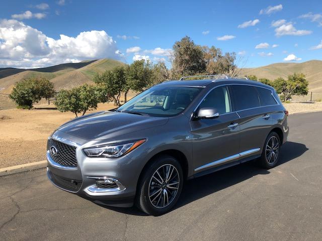 The 2018 Infiniti QX60 has a stylish exterior with the exception of the oddly shaped front grille.