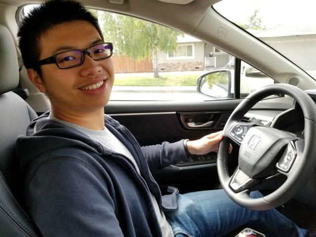 William Lai drives a Honda Clarity electric.