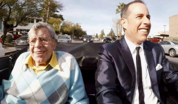 Jerry Lewis is the first guest of Jerry Seinfeld in the opening episode of the 10h season of Comedians in cars Getting Coffee.