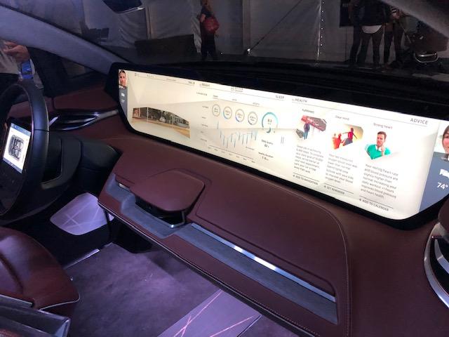 The Byton has a 49-inch touchscreen interface.