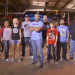 David Ankin (center) and his colleagues from the automotive reality show, ToyMakerz.