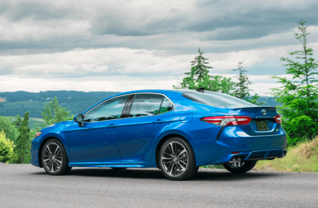 The 2019 Toyota Camry XSE has a sporty new look, inside and outside.
