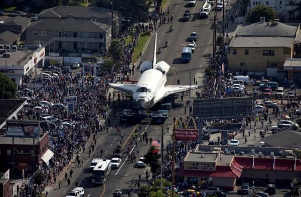 Moving the Endeavor Space Shuttle is a massive project
