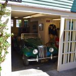 One of the vintage MG beauties on display at the Martine Inn in Pacific Grove, California.