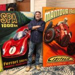 Artist Robert Carter of Carter Artworks had some of his work displayed at Monterey Automobilia.