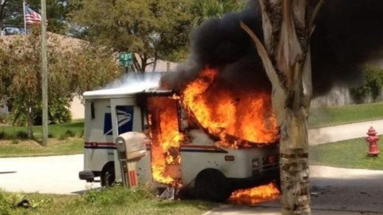 U.S. Postal Service trucks are burning at a surprisingly hight rate.