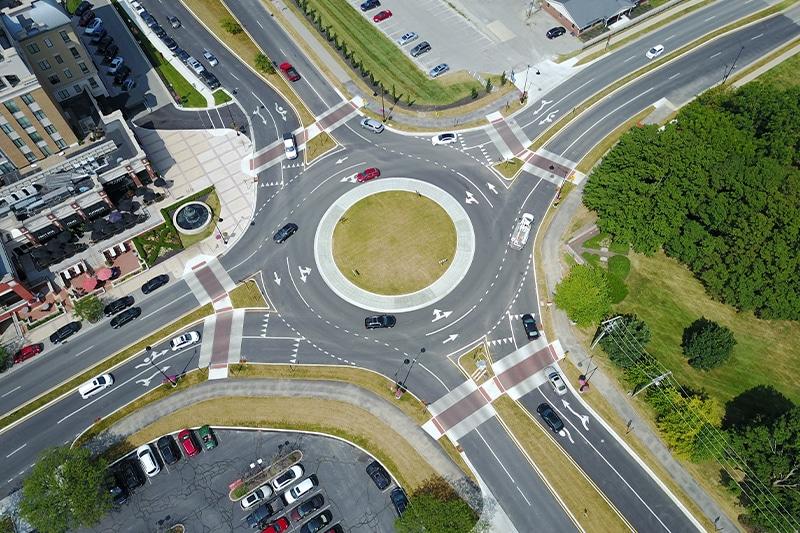 Mayor Jim Brainard of Carmelk, Indiana, believes in the benefits of roundabouts.