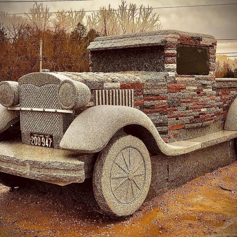 Chris Miller's latest stone truck, a Ford Model A.