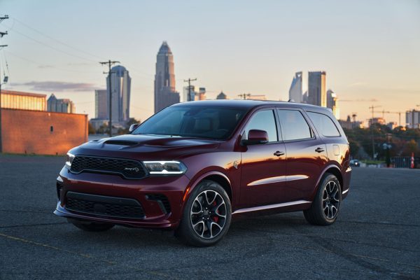 2021 Dodge Durango SRT Hellcat: The most powerful SUV ever features a new aggressive exterior, a new interior with a driver-centric cockpit and delivers 710 horsepower, shown here in Octane Red.