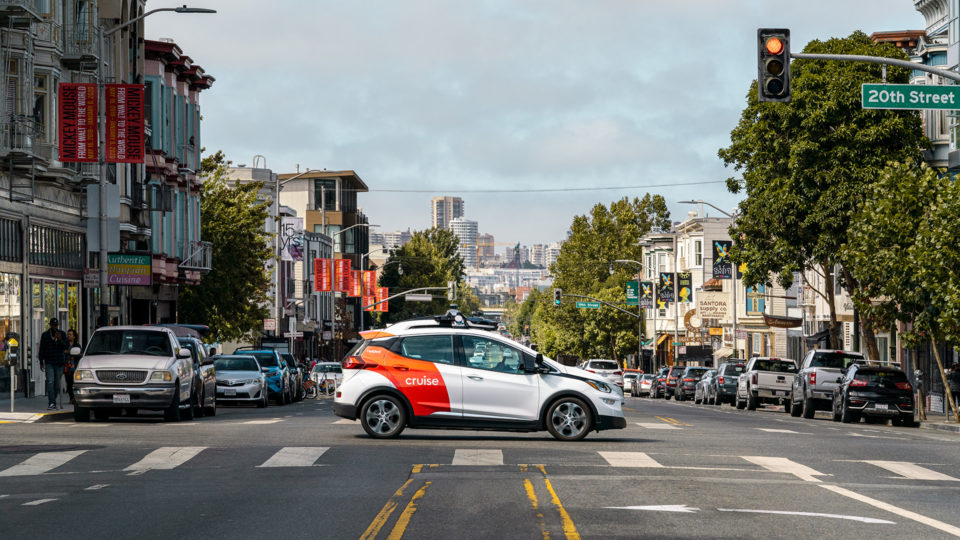 The Cruise driverless taxi service debuted last week in San Francisco.
