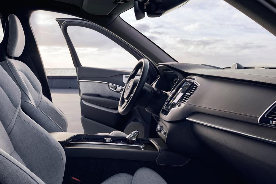 The interior of the 2022 Volvo XC90 is luxurious, comfortable and spacious.