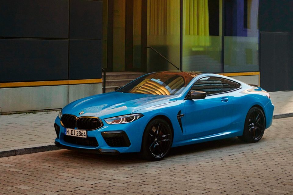 The 2023 BMW M8 Competition is available traditional exterior paint colors but also in several not-so-subtle choices.