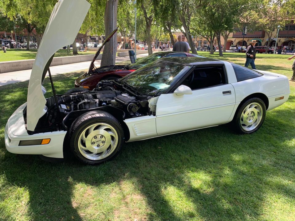 The spotlessly clean 1996 Corvette C3 by the John Berg, automotive columnist for the Alameda Post.