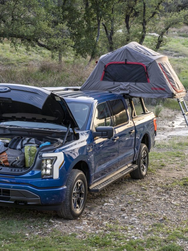 Fords Removable Roof Battery A Game-Changer in EV Range Solutions F-150 Lightning XLT camping