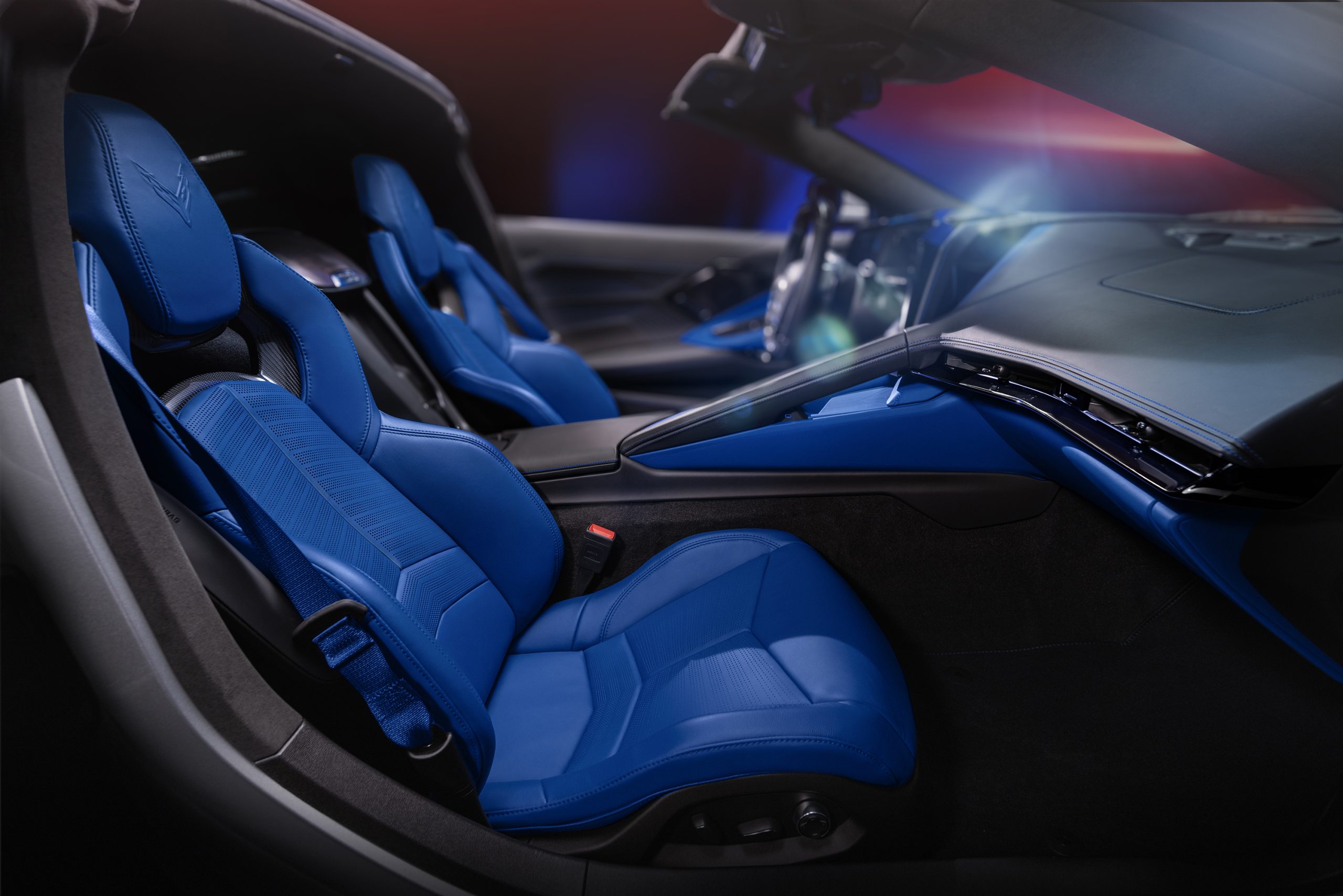 Santorini Blue interior on 2026 Chevrolet Corvette ZR1