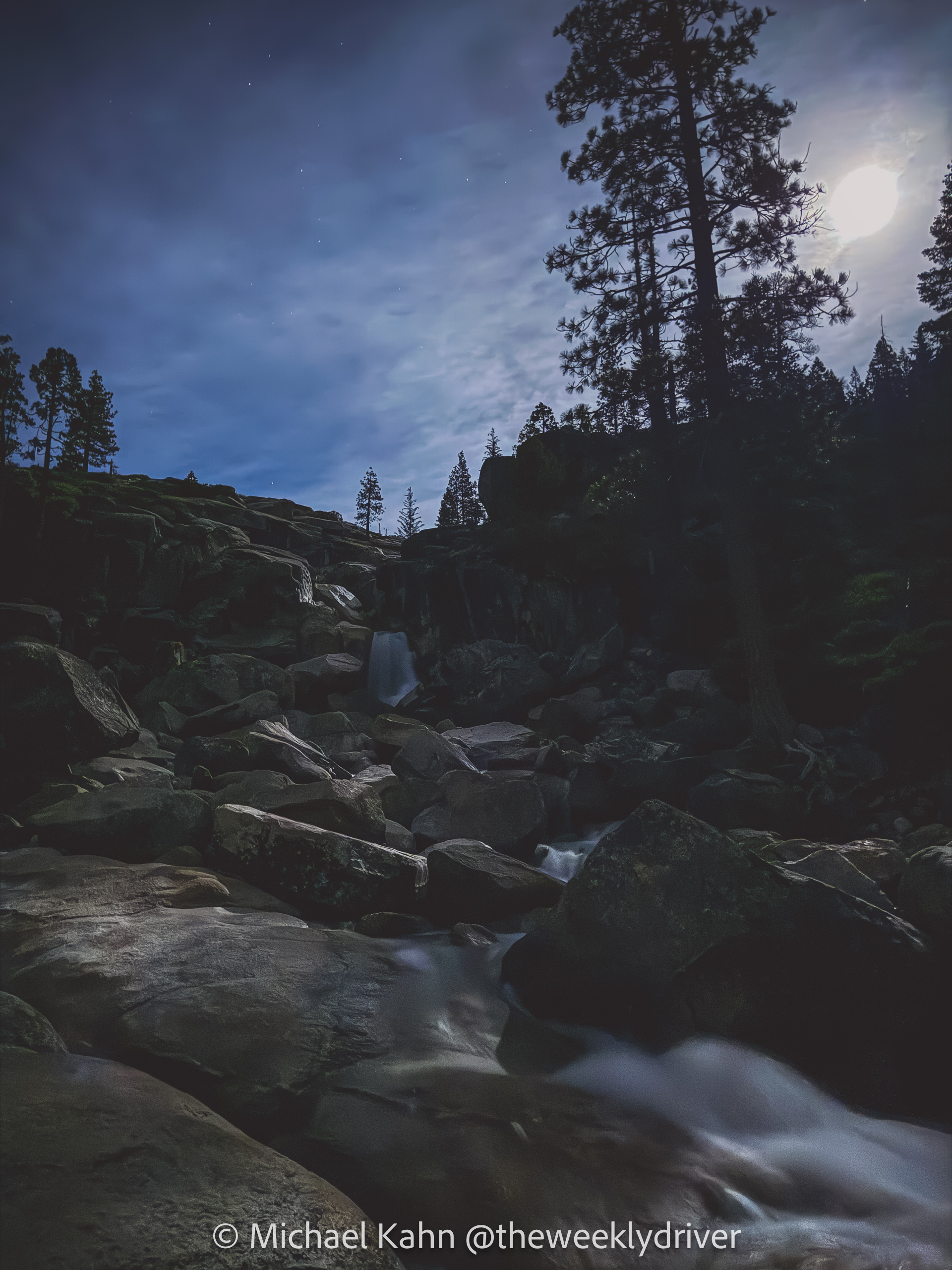bassi falls under the moon