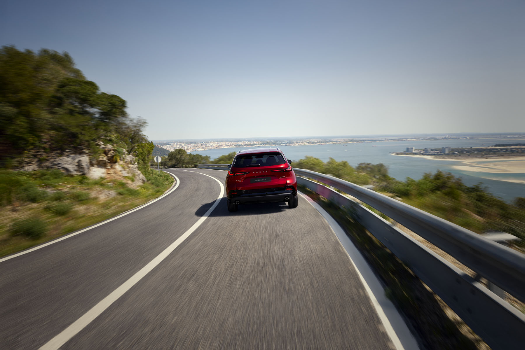 2026 Mazda CX-5 exterior three-quarter front view showing redesigned styling