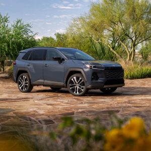 2026 Toyota RAV4 Hybrid exterior front three-quarter view