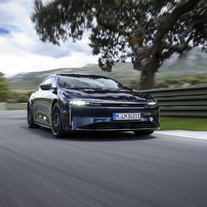 Lucid Air Sapphire dynamic action (Green Car of the Year)