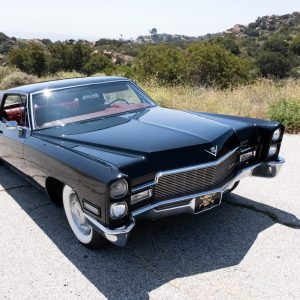 Black 1968 Cadillac Coupe DeVille from Justin Bieber's Peaches music video, up for charity auction at Hemmings