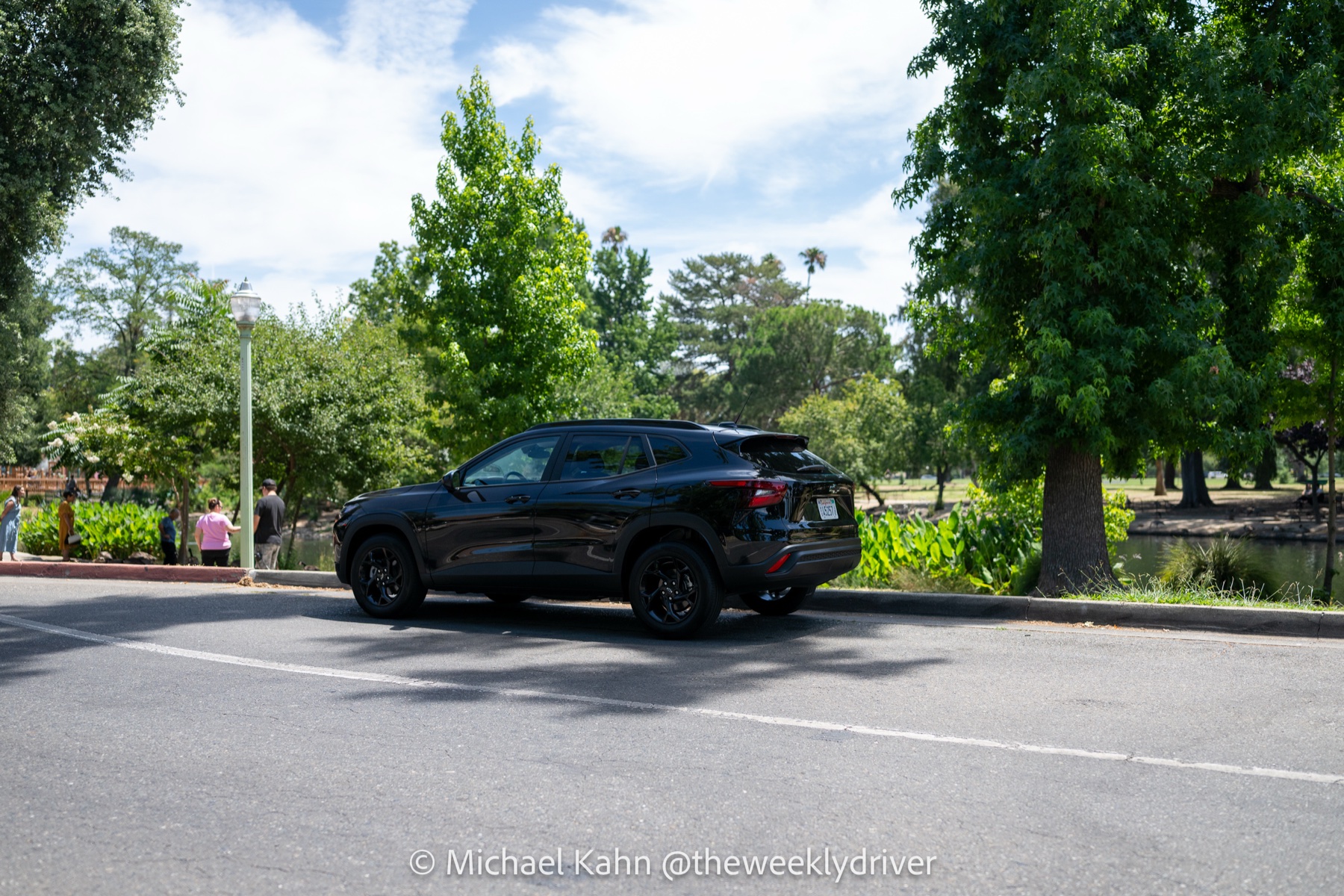 2026 Chevrolet Trax rear three-quarter, distant view