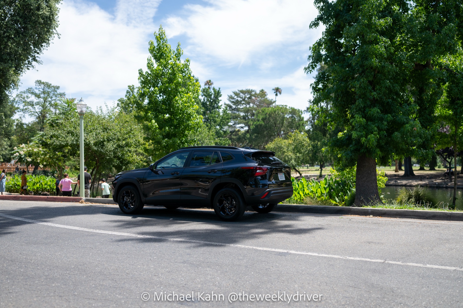 2026 Chevrolet Trax rear three-quarter, wide view