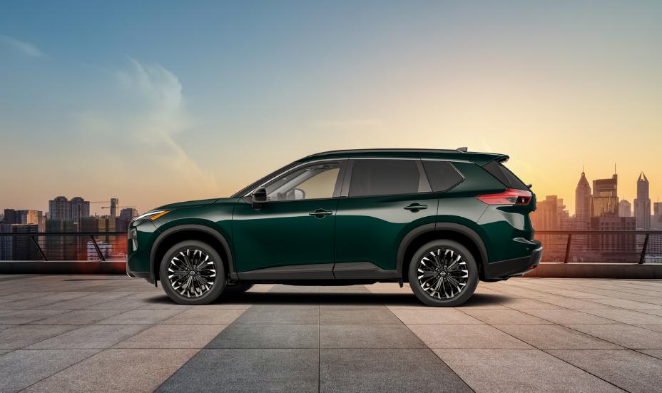 A 2026 Nissan Rogue in profile, the compact SUV generation Nissan has built since 2021