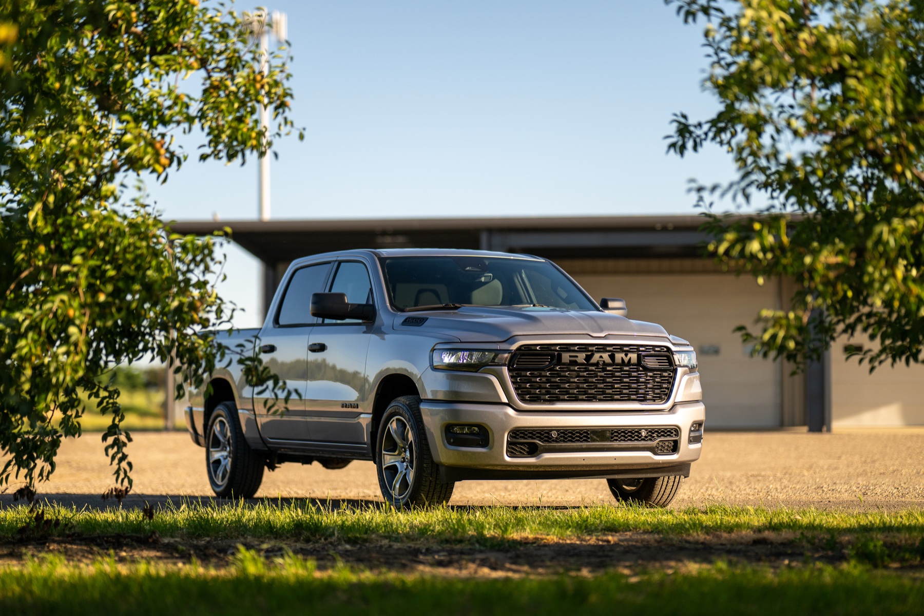 2026 RAM 1500 Express Billet Silver: Front three-quarter by the shop