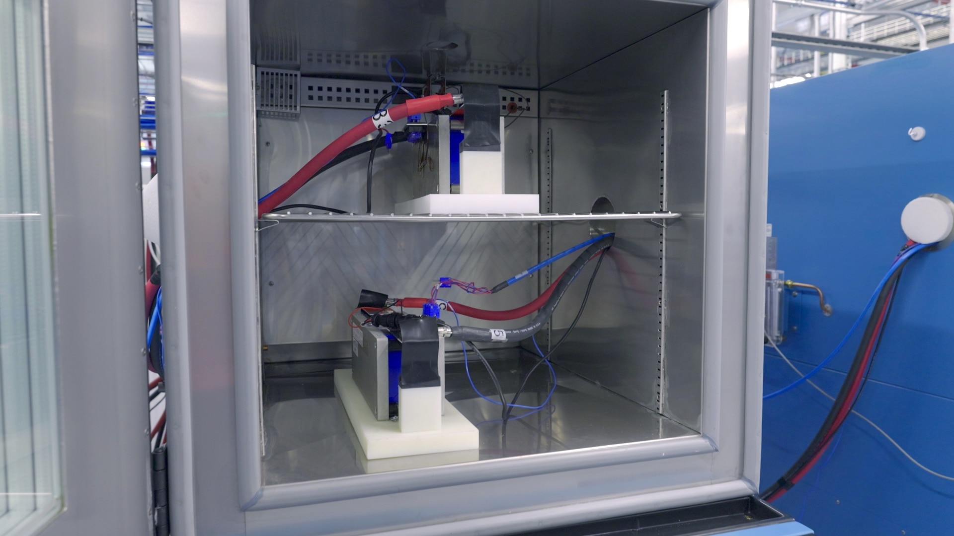 Ford battery cell testing chamber for the Universal EV platform program