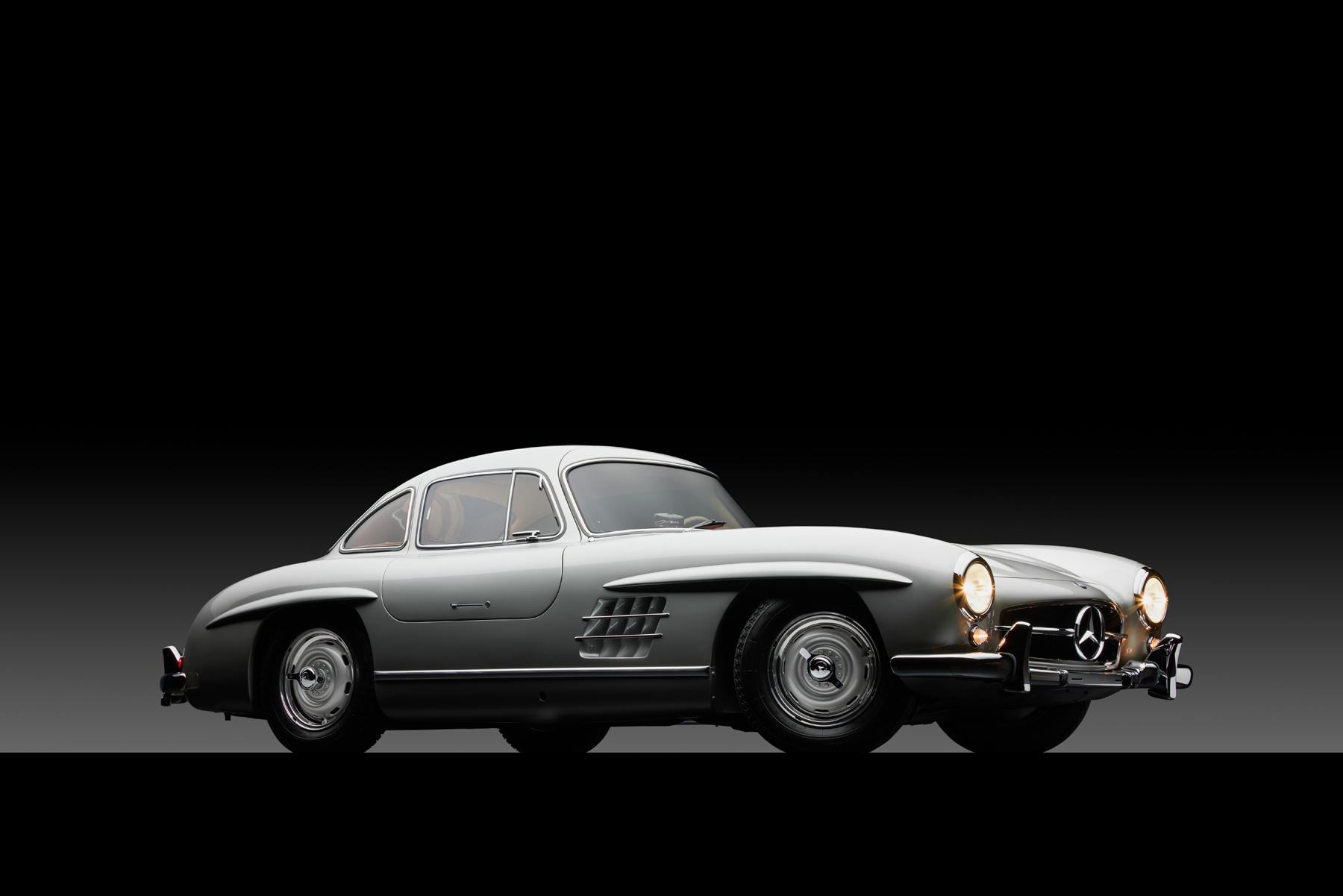 1955 Mercedes-Benz 300 SL Gullwing in German Racing Silver