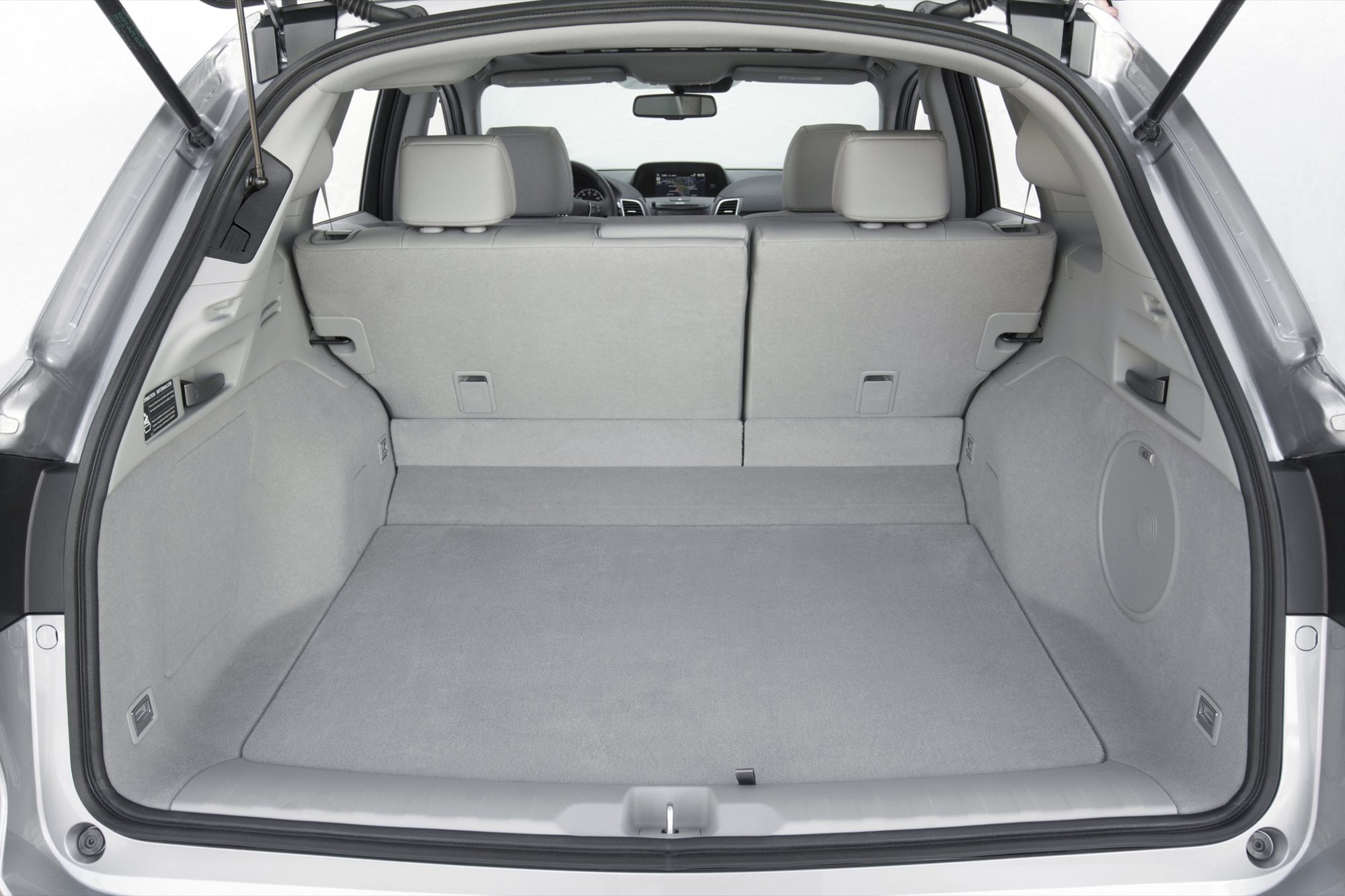 Cargo area of the 2016 Acura RDX with the rear seats up
