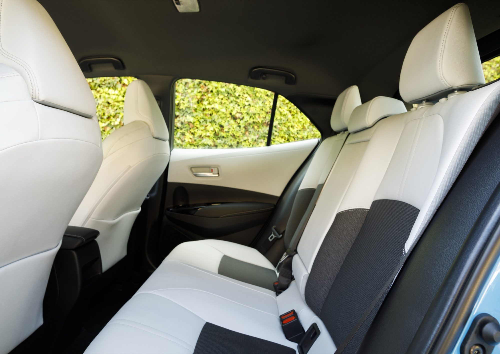 Rear seat of the 2019 Toyota Corolla Hatchback XSE