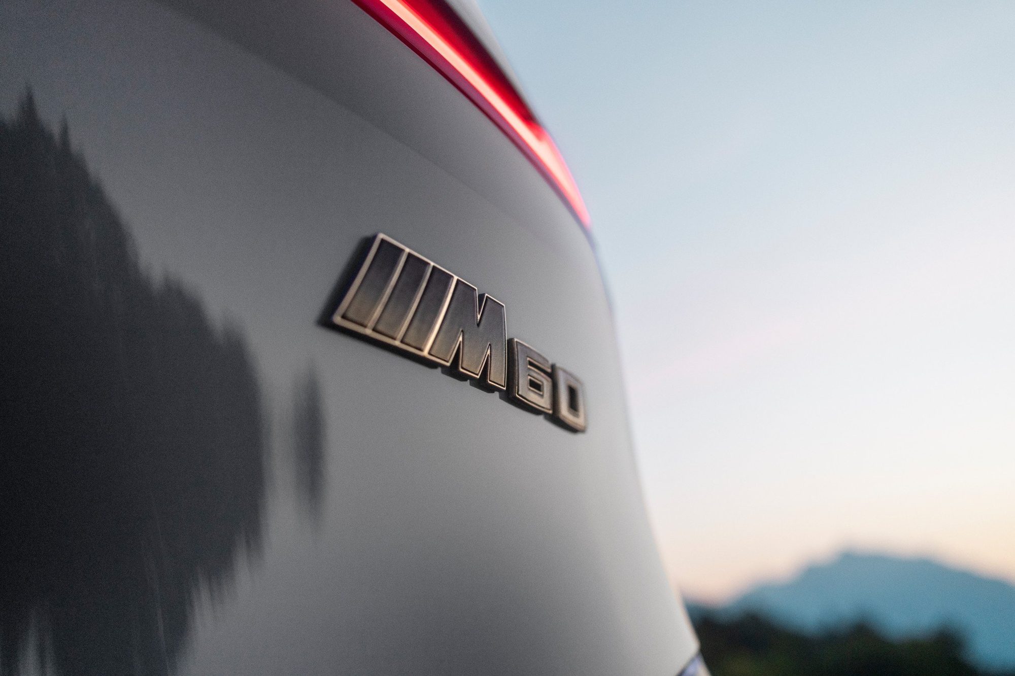 M60 badge on the tailgate of the 2023 BMW iX M60