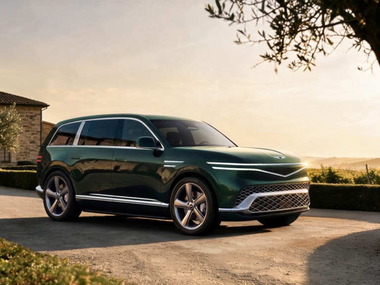 2028 Genesis GV90: 657 Horsepower, a 123.5 kWh Battery and Coach Doors on the Neolun 3
