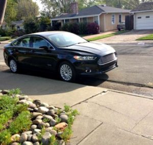 The Ford Fusion Energi has European, sports car styling.
