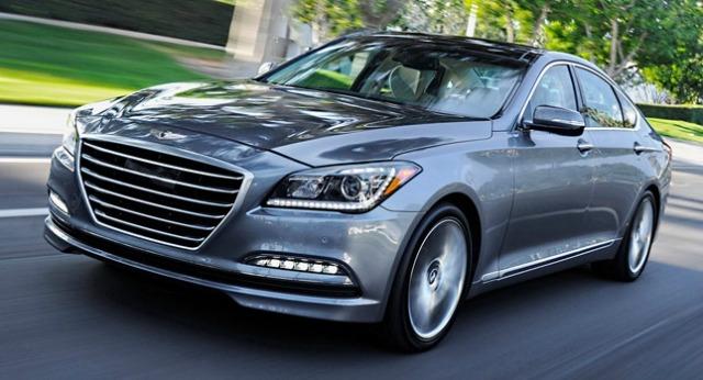 The 2015 Hyundai Genesis is a luxurious sedan with a substantially lower price than rivals.