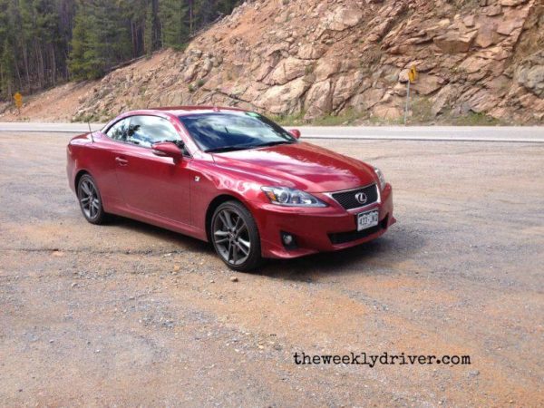Ascending to an elevation of nearly 12,000 feet, the 2014 Lexus IS 350C had no problems.