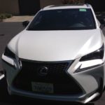 The new Lexus 20t F Sport has an aggressive front grille.