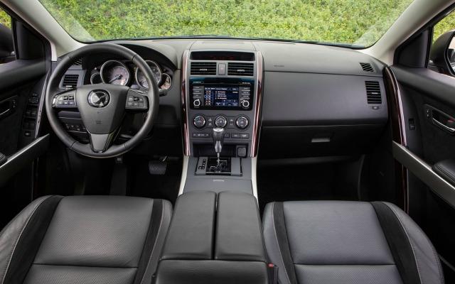The 2015 Mazda CX-9 has a modern interior design and three-row seating.