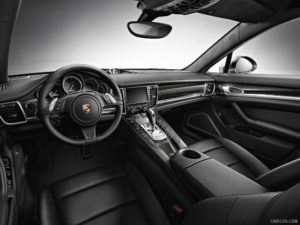 Restyled last year, the interior of the 2014 Porsche Panamera. is elegant.