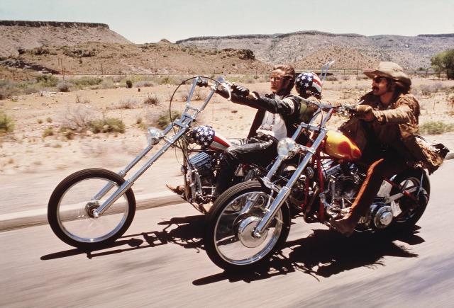 The motorcycles ridden by Peter Fonda and Dennis Hopper in Easy Rider.
